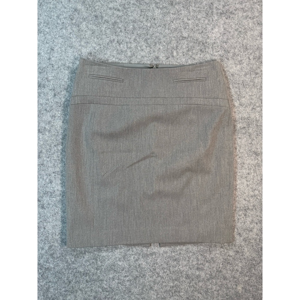 Express Womens Grey Tailored Pencil Skirt Size 4 Business Casual Workwear Lined